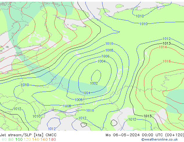 Jet Akımları/SLP CMCC Pzt 06.05.2024 00 UTC