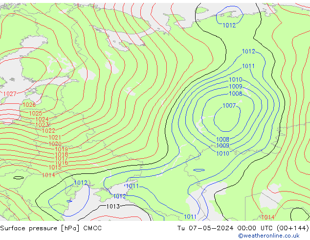 pression de l'air CMCC mar 07.05.2024 00 UTC