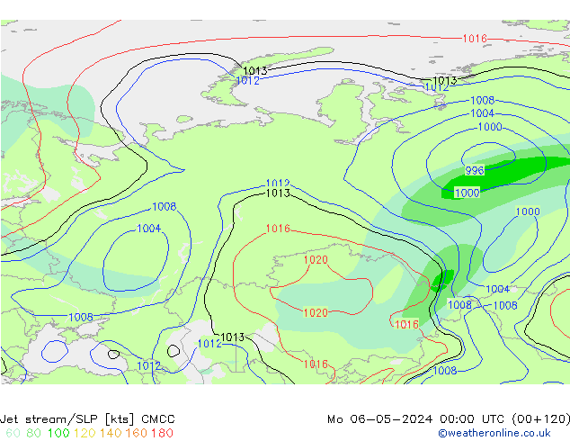 Courant-jet CMCC lun 06.05.2024 00 UTC