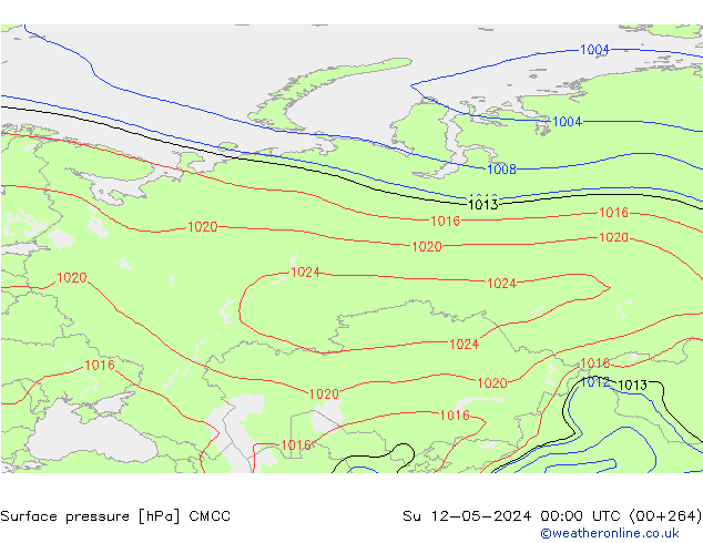 Surface pressure CMCC Su 12.05.2024 00 UTC
