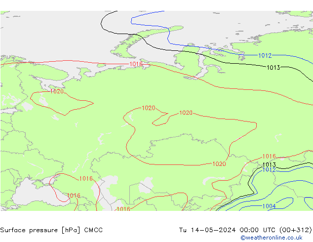 Luchtdruk (Grond) CMCC di 14.05.2024 00 UTC