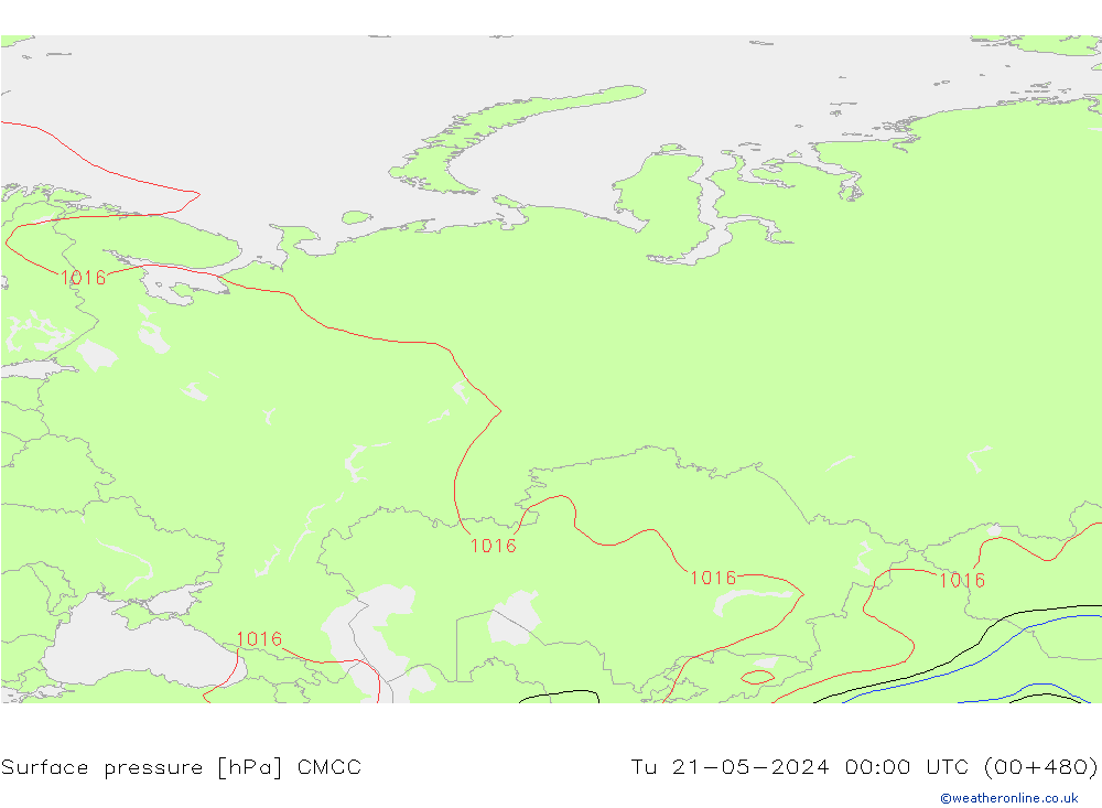 Surface pressure CMCC Tu 21.05.2024 00 UTC