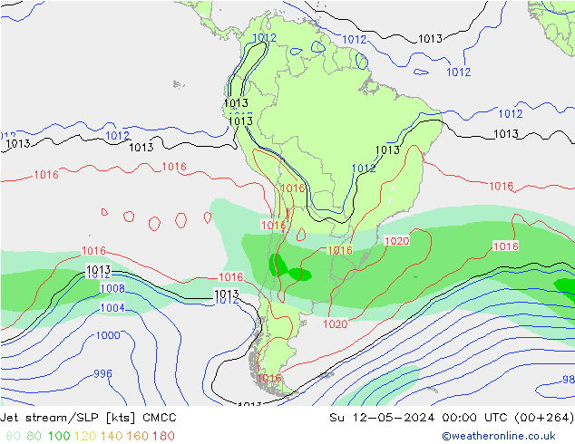 джет/приземное давление CMCC Вс 12.05.2024 00 UTC