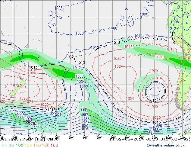 Straalstroom/SLP CMCC do 09.05.2024 00 UTC