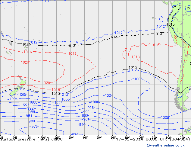 Atmosférický tlak CMCC Pá 17.05.2024 00 UTC
