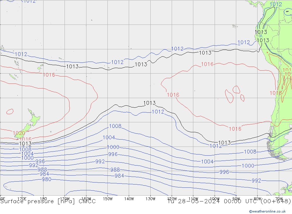 Yer basıncı CMCC Sa 28.05.2024 00 UTC