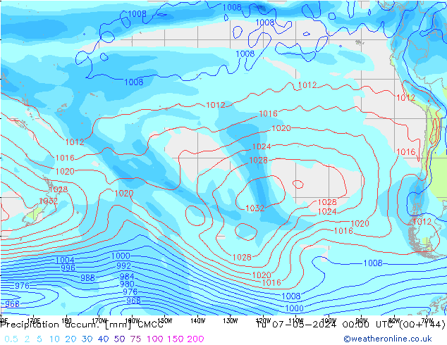 Precipitation accum. CMCC Ter 07.05.2024 00 UTC