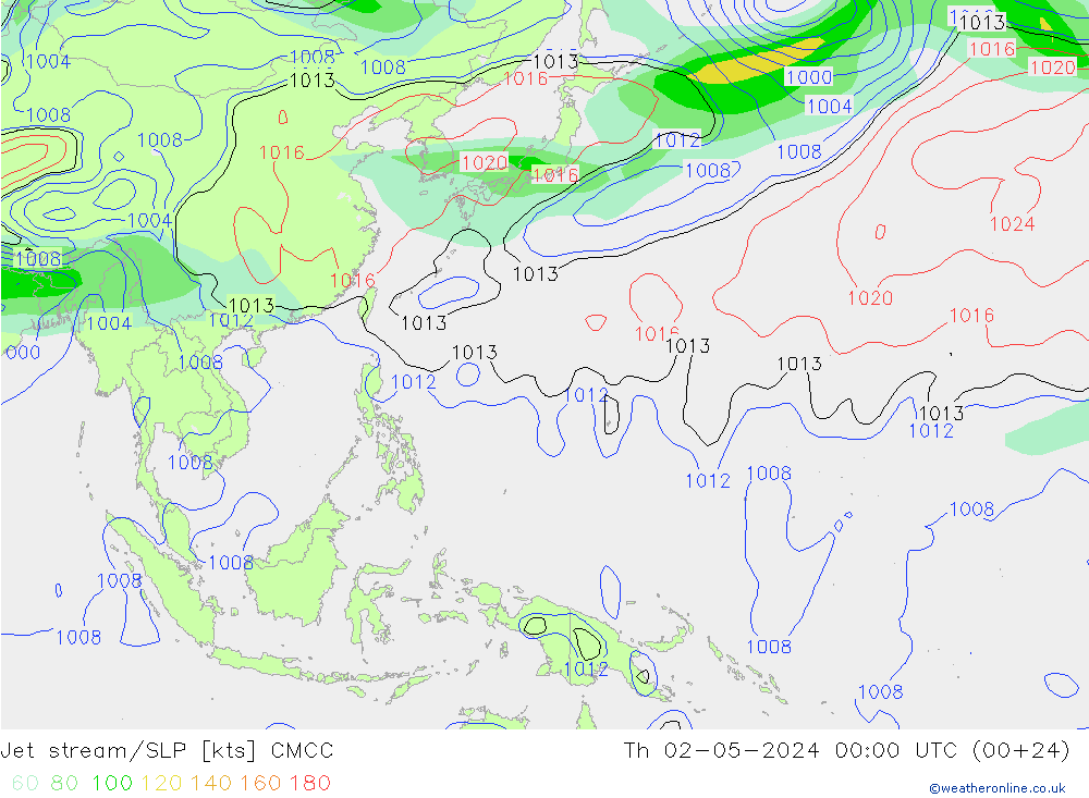 Straalstroom/SLP CMCC do 02.05.2024 00 UTC