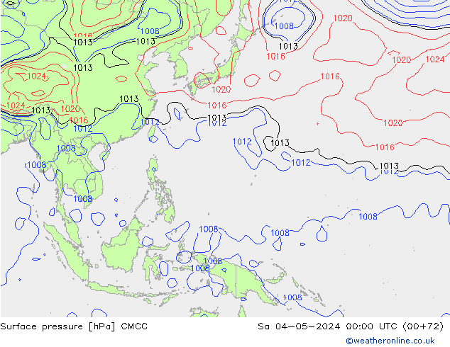 приземное давление CMCC сб 04.05.2024 00 UTC