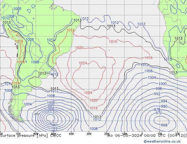 pression de l'air CMCC lun 06.05.2024 00 UTC