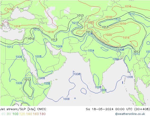 Polarjet/Bodendruck CMCC Sa 18.05.2024 00 UTC