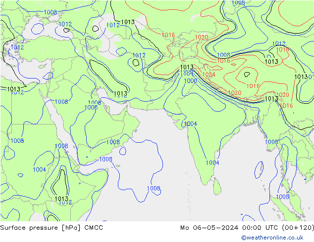 ciśnienie CMCC pon. 06.05.2024 00 UTC