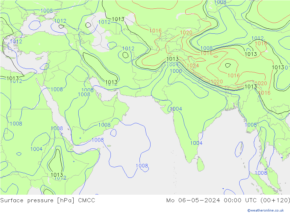 Luchtdruk (Grond) CMCC ma 06.05.2024 00 UTC