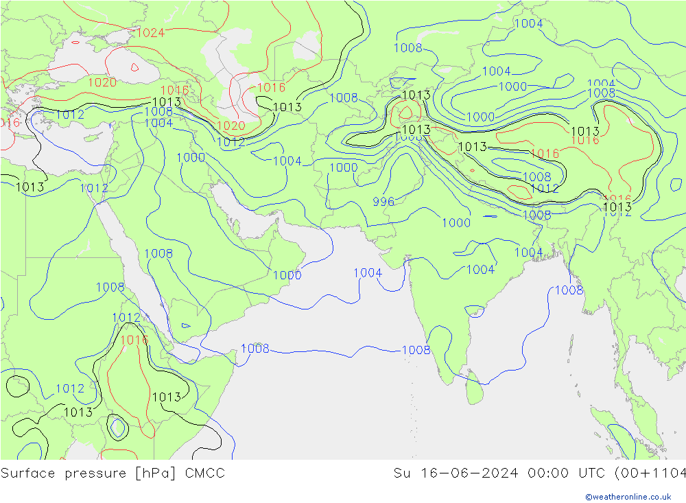 Bodendruck CMCC So 16.06.2024 00 UTC