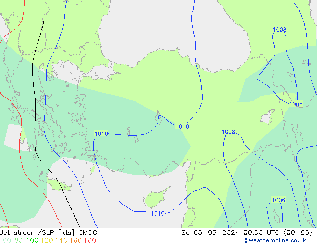 Prąd strumieniowy CMCC nie. 05.05.2024 00 UTC