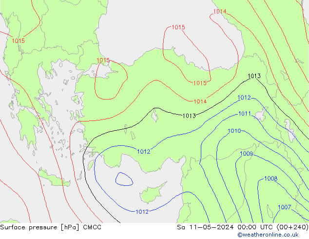 ciśnienie CMCC so. 11.05.2024 00 UTC