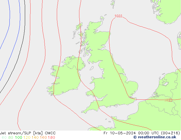 Courant-jet CMCC ven 10.05.2024 00 UTC