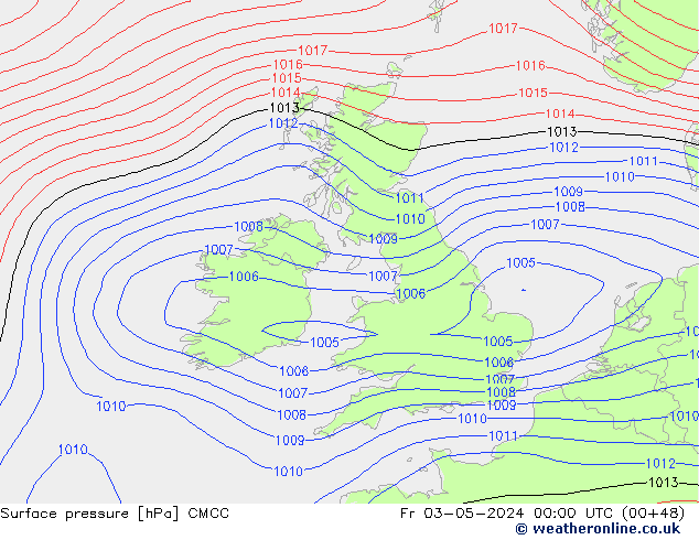 Bodendruck CMCC Fr 03.05.2024 00 UTC