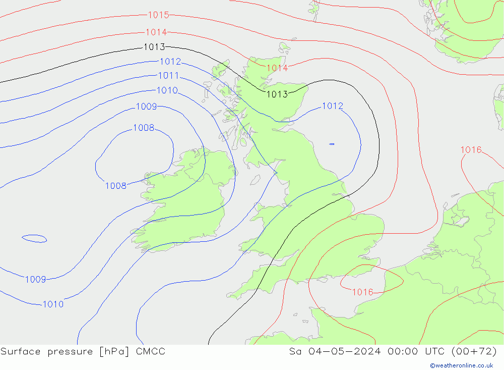 ciśnienie CMCC so. 04.05.2024 00 UTC