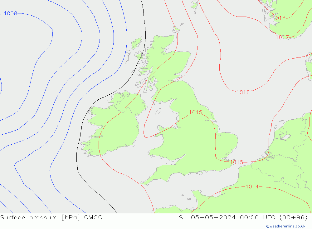 Surface pressure CMCC Su 05.05.2024 00 UTC