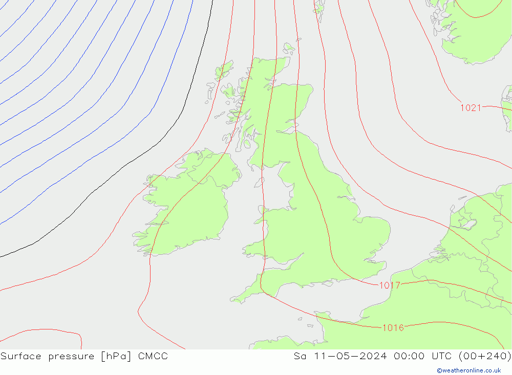 ciśnienie CMCC so. 11.05.2024 00 UTC