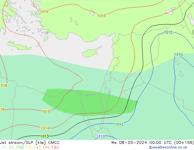 джет/приземное давление CMCC ср 08.05.2024 00 UTC