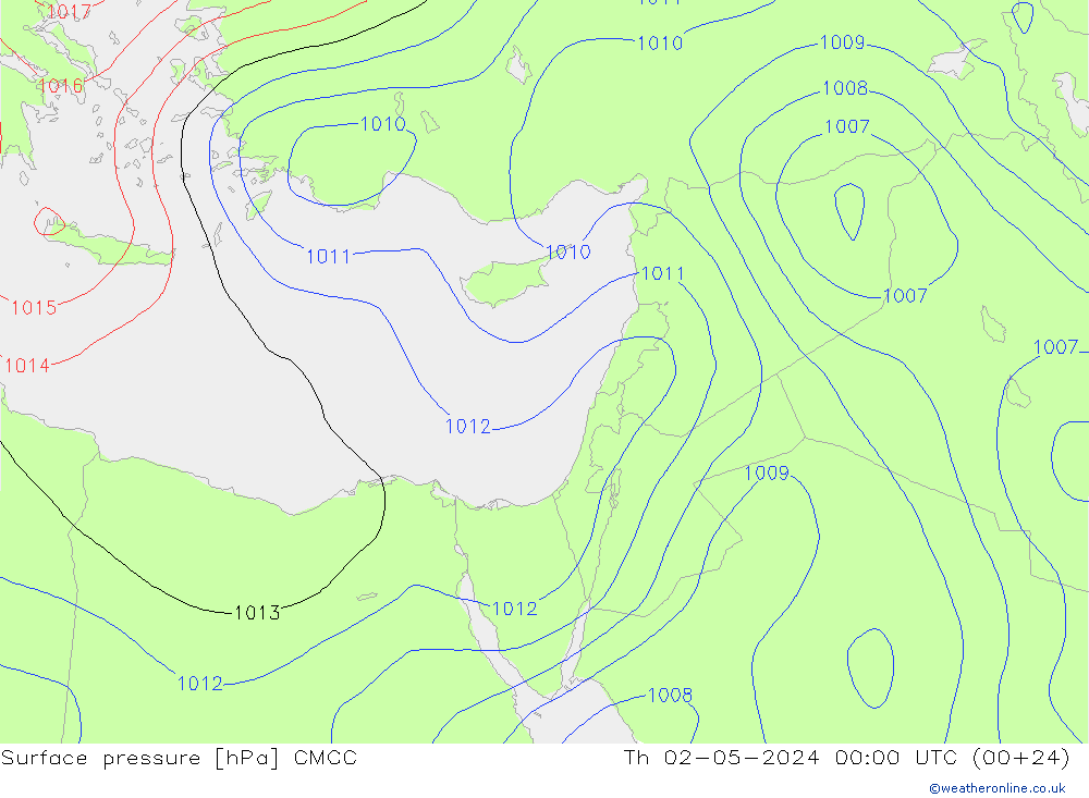 Bodendruck CMCC Do 02.05.2024 00 UTC