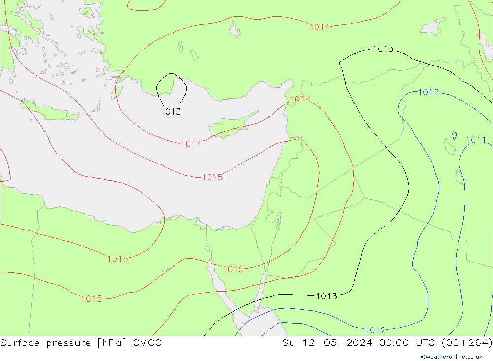 приземное давление CMCC Вс 12.05.2024 00 UTC