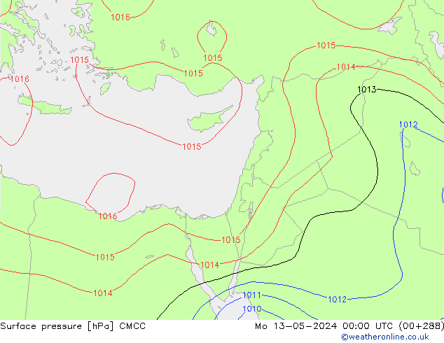 Bodendruck CMCC Mo 13.05.2024 00 UTC