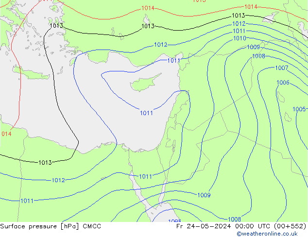 приземное давление CMCC пт 24.05.2024 00 UTC