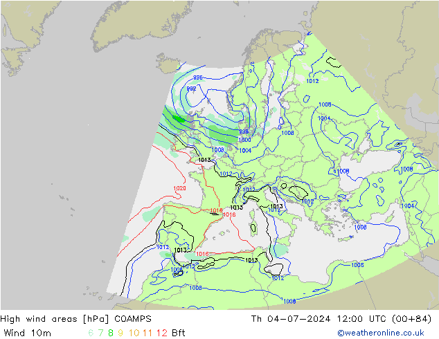 Windvelden COAMPS do 04.07.2024 12 UTC