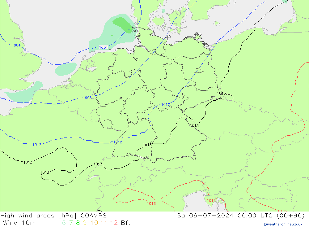 Windvelden COAMPS za 06.07.2024 00 UTC