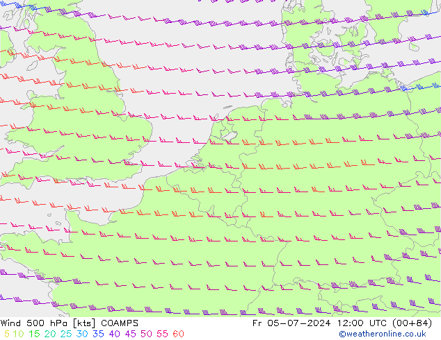 Wind 500 hPa COAMPS vr 05.07.2024 12 UTC
