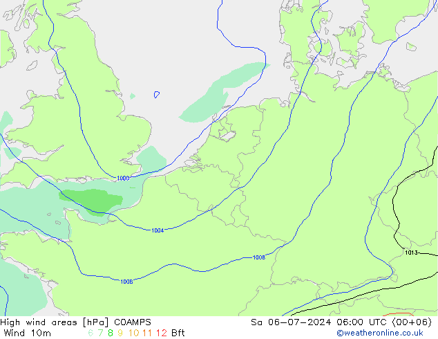Windvelden COAMPS za 06.07.2024 06 UTC