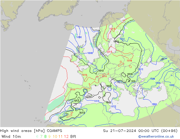 Windvelden COAMPS zo 21.07.2024 00 UTC