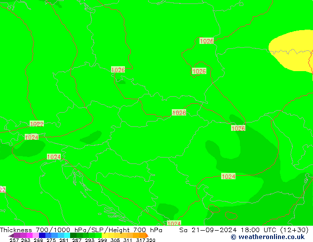 Dikte700-1000 hPa COAMPS za 21.09.2024 18 UTC