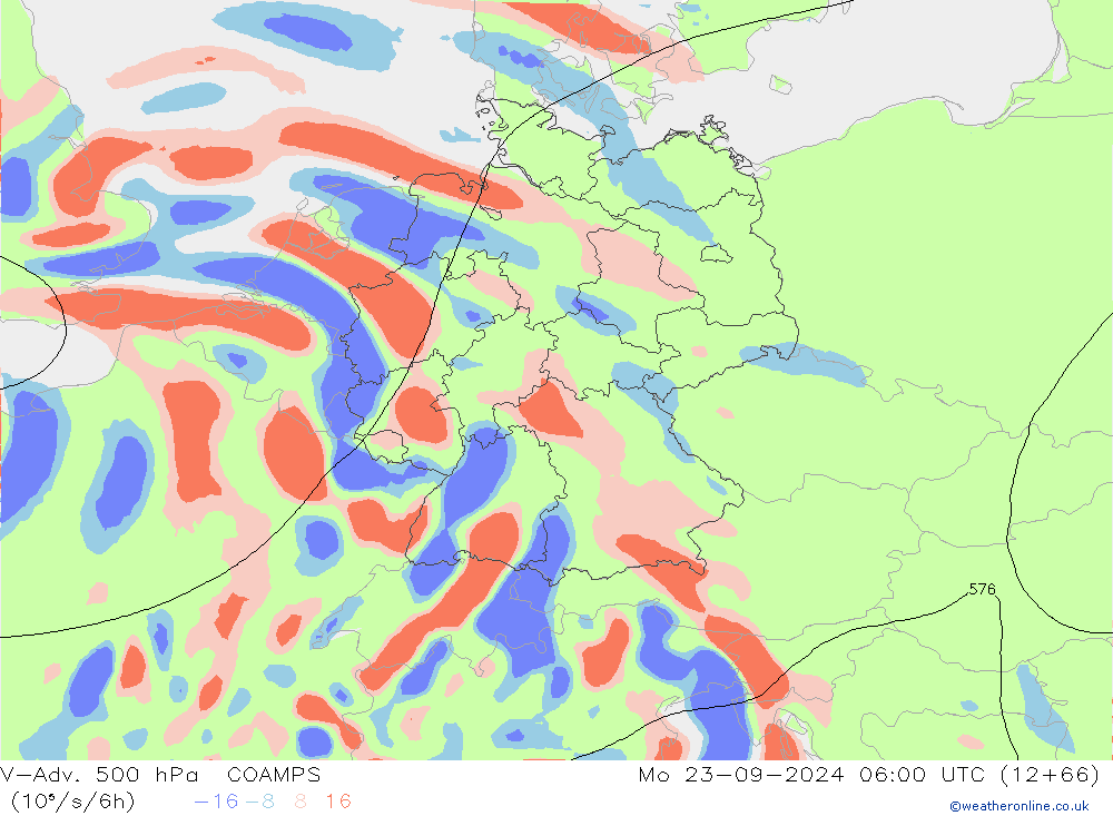 V-Adv. 500 hPa COAMPS ma 23.09.2024 06 UTC