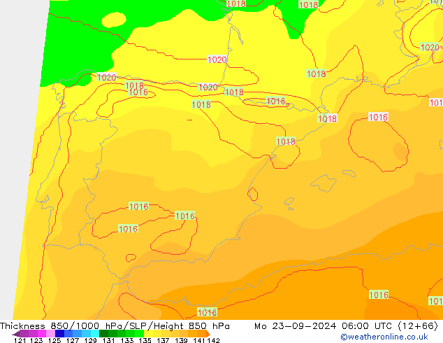 Thck 850-1000 hPa COAMPS Mo 23.09.2024 06 UTC