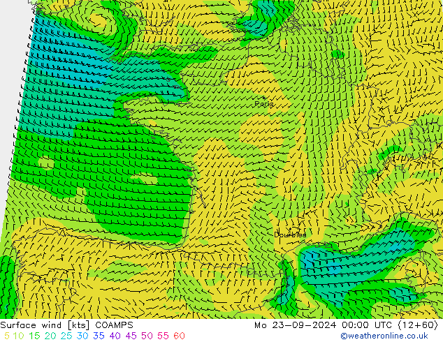 Bodenwind COAMPS Mo 23.09.2024 00 UTC