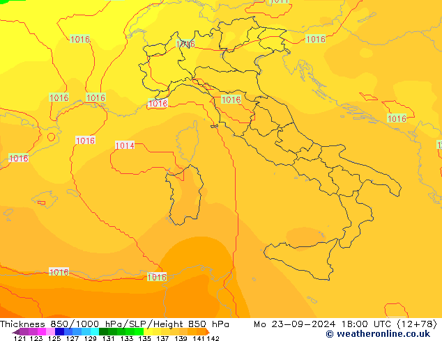 Thck 850-1000 hPa COAMPS Mo 23.09.2024 18 UTC