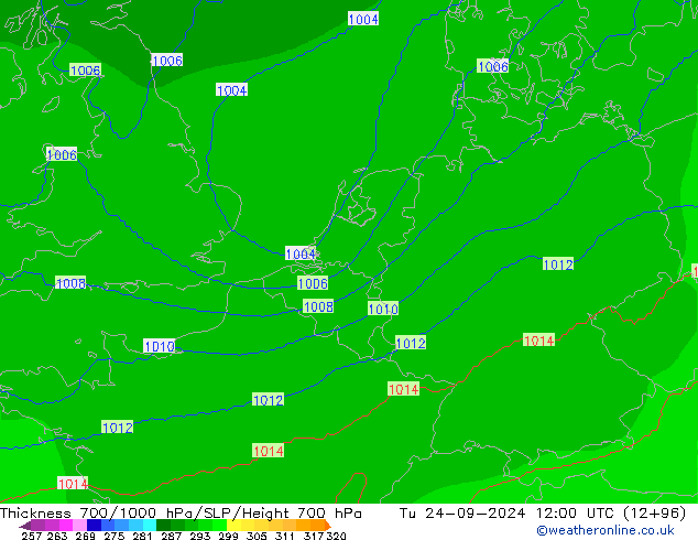 Thck 700-1000 hPa COAMPS  24.09.2024 12 UTC