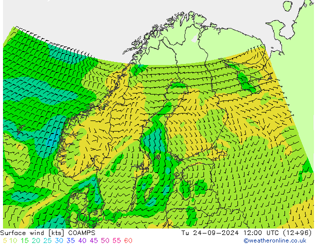 Wind 10 m COAMPS di 24.09.2024 12 UTC