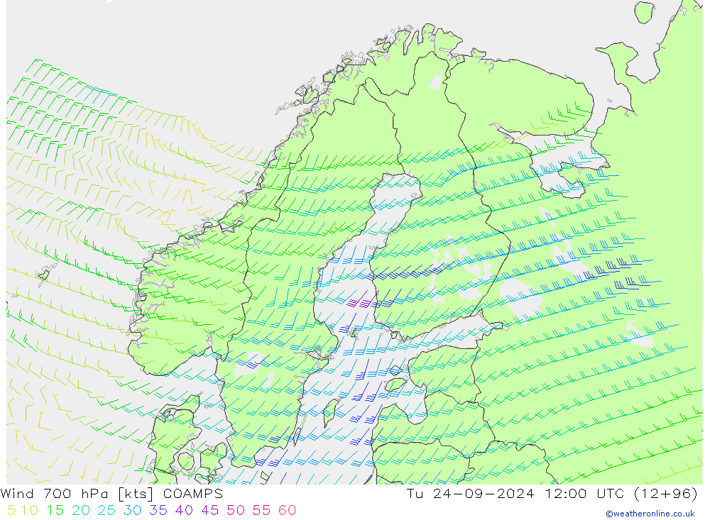 Wind 700 hPa COAMPS di 24.09.2024 12 UTC