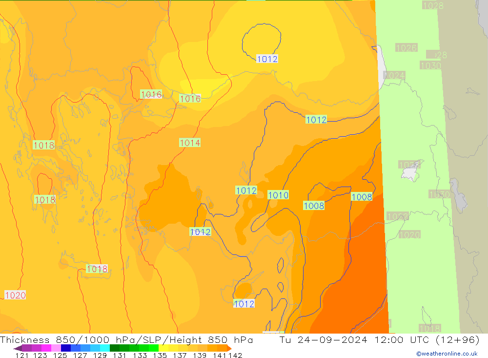 Thck 850-1000 hPa COAMPS Tu 24.09.2024 12 UTC