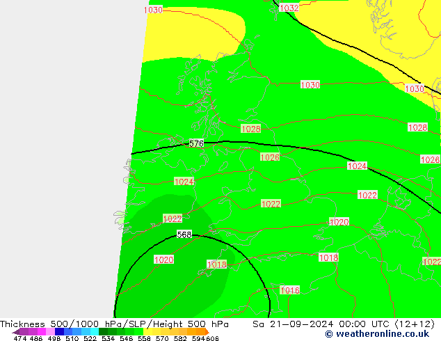 Thck 500-1000hPa COAMPS Sa 21.09.2024 00 UTC