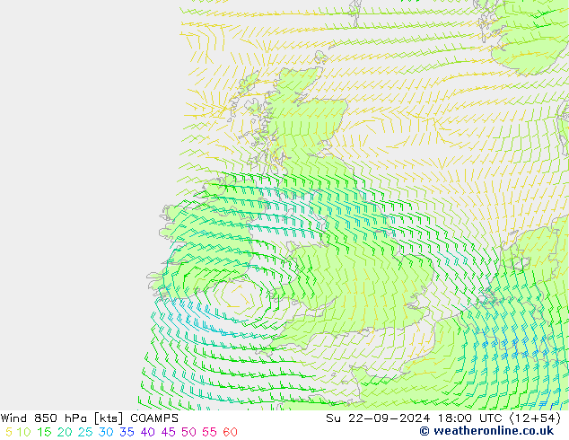 Wind 850 hPa COAMPS So 22.09.2024 18 UTC