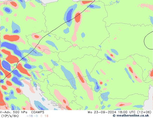 V-Adv. 500 hPa COAMPS  23.09.2024 18 UTC