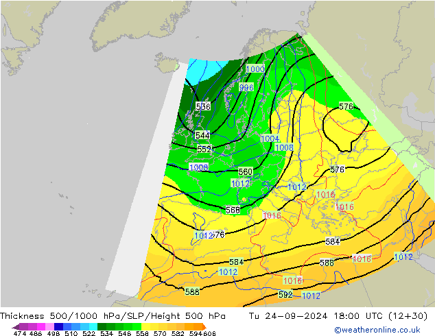 Thck 500-1000hPa COAMPS  24.09.2024 18 UTC