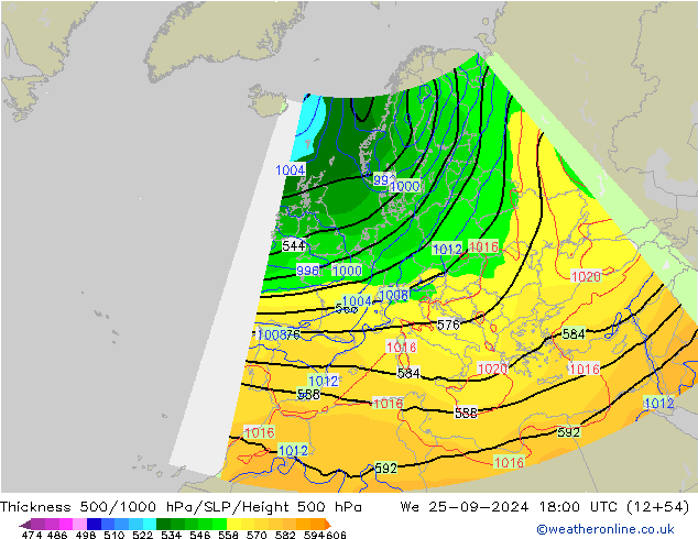 Thck 500-1000hPa COAMPS We 25.09.2024 18 UTC