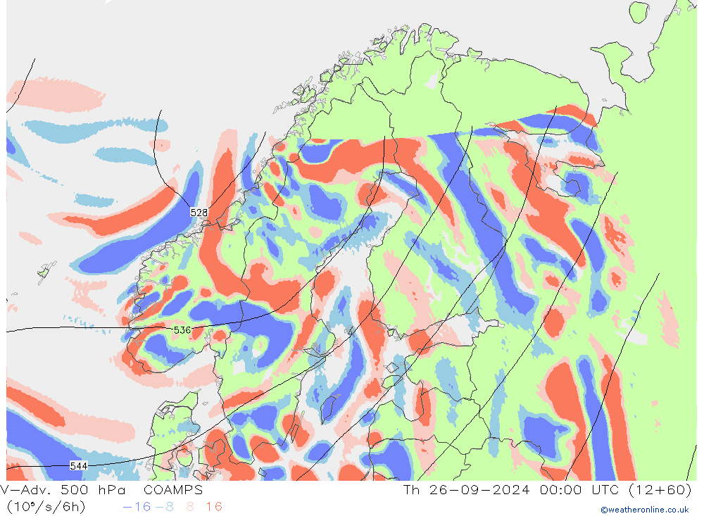 V-Adv. 500 hPa COAMPS  26.09.2024 00 UTC